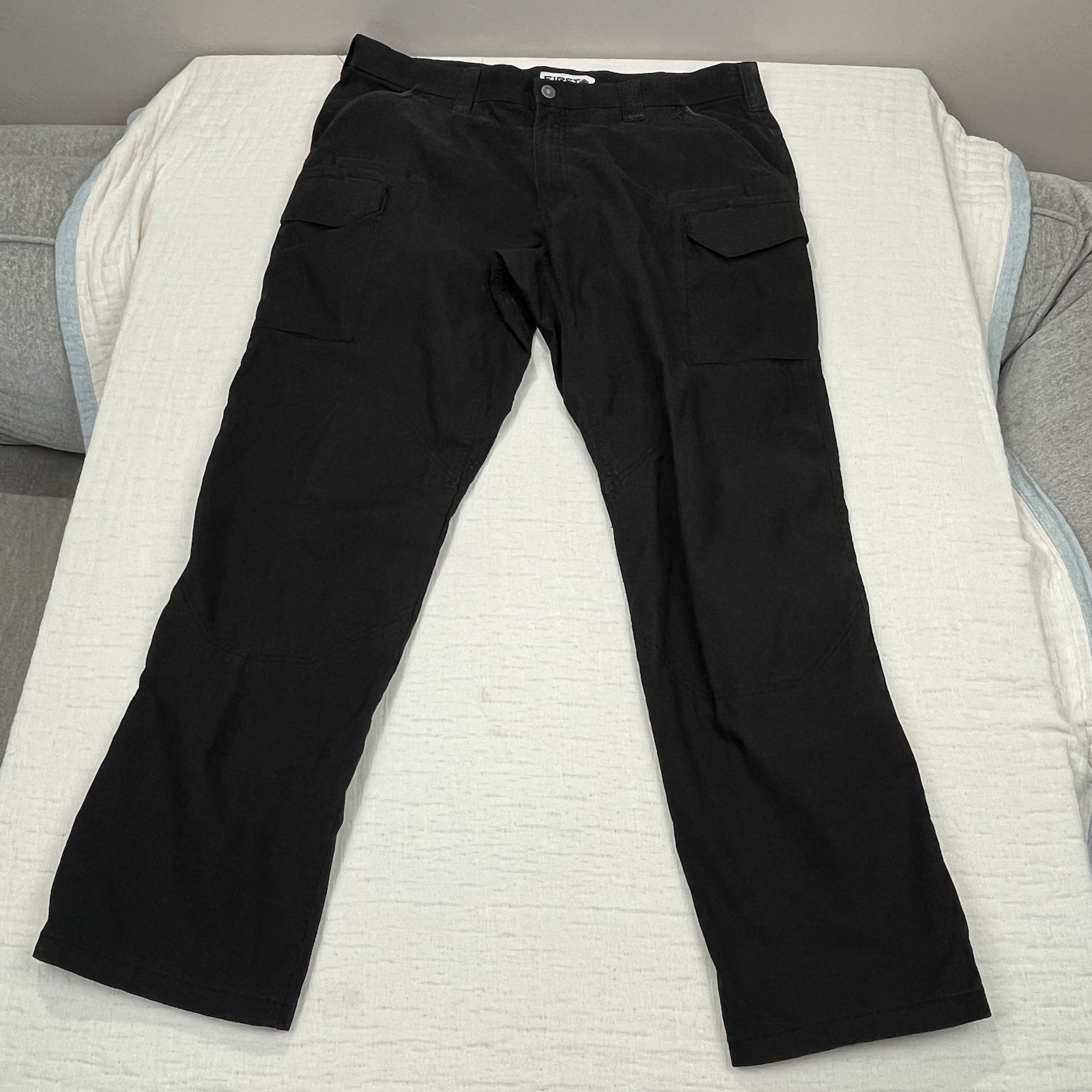 First Tactical Mens 42 X 34 Black Ripstop Pants Cargo Combat Outdoor Rugged